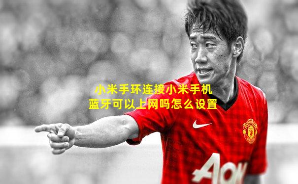 小米手环连接小米手机蓝牙可以上网吗怎么设置