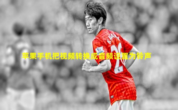 苹果手机把视频转换成音频设置为铃声